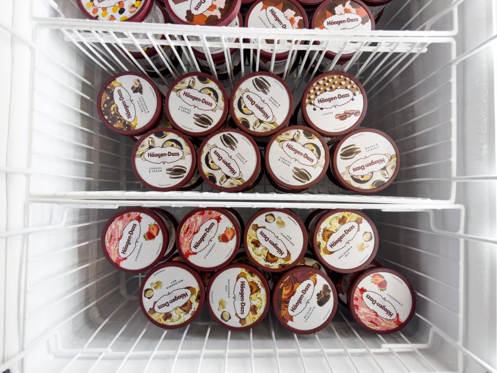 아이스크림 냉동고 바스켓 적용 사례